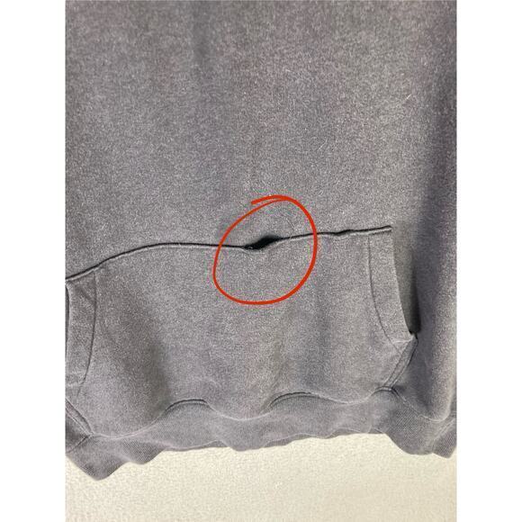 Disney Vintage Black Hoodie Unisex Small Pullover with Spellout Logo - Picture 5 of 9